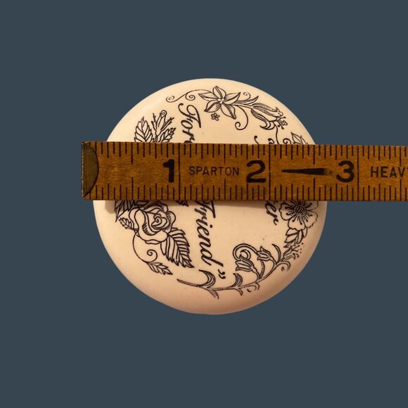 Decorative Round Paperweight With "A Sister Is A Forever Friend" Quote - Picture 5 of 6